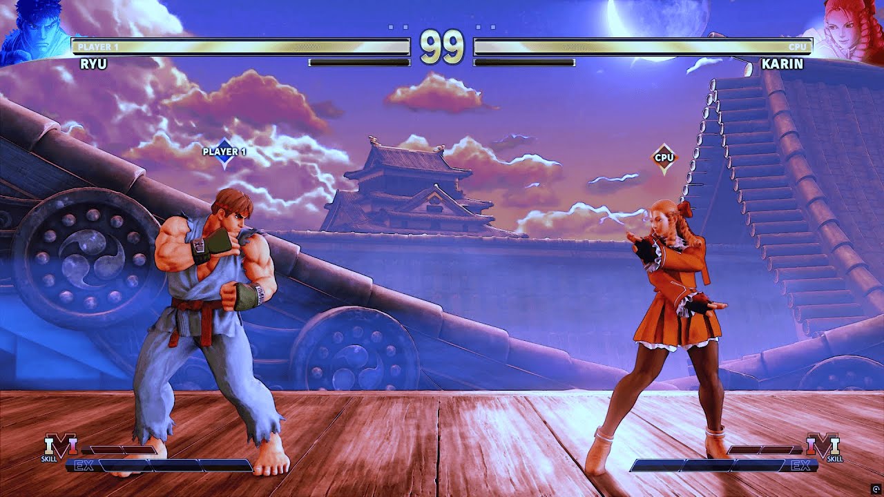 Рю против Карин (самый сложный уровень) - Street Fighter 5. | Эпическая битва