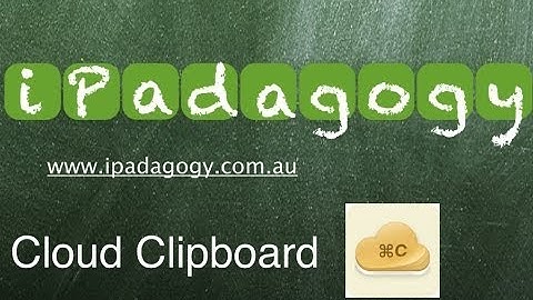 iPadagogy - App Review - CloudClipboard Tutorial