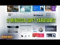 Tezda sayt yaratamiz |2 minutda sayt yaratamiz| Shablon orqali vebsayt yaratish | HTML&amp;CSS JS orqali