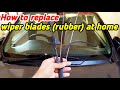 How to replace wiper blade rubber of alto 800 & alto k10, How to replace car wiper blades at home