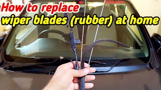 How to replace wiper blade rubber of alto 800 & alto k10, How to replace car wiper blades at home