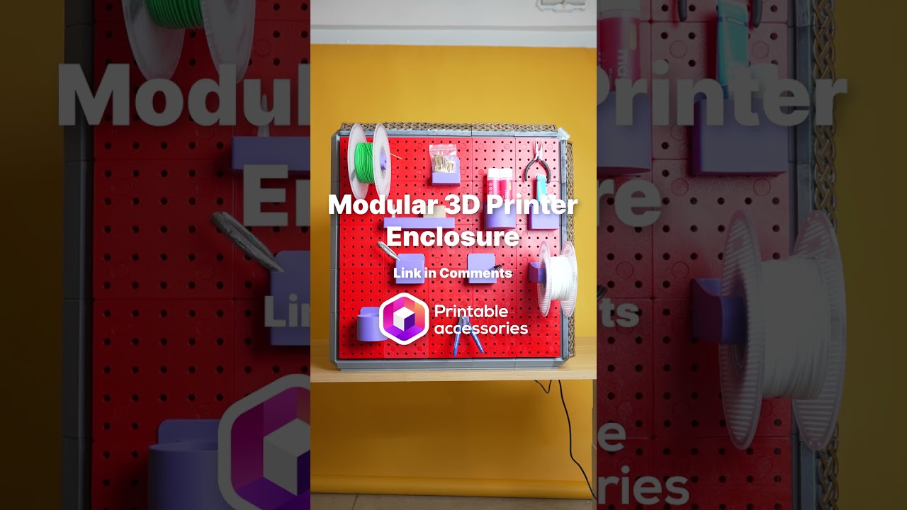 This Modular 3D Printer Enclosure is easier to build than some lego sets! #3dprinting #diy #lego