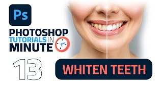 How to Whiten Teeth in Adobe Photoshop 2023 (Fast Tutorial) screenshot 3