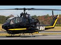 Skysoldiers ah1f cobra and uh1 huey  startup and departure