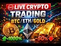 🔴 LIVE | BTC BIG MOVE TODAY 🚀 | BTC/ETH/XAUUSD Analysis | Indian Trader | #BTCLIVE #I_M_CRYPTO