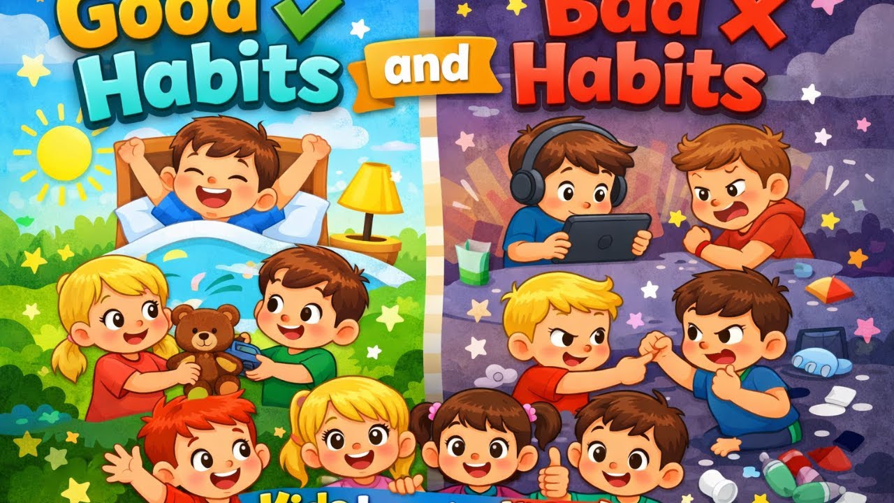 Good Habits vs Bad Habits for Kids | Easy Learning| Smart Spark Kids ...