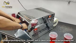 Manual cup sealer | laminated roll cup sealing machine