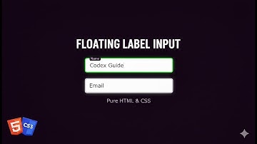 Easy Floating Label Input using HTML & CSS Quick Tutorial 💡