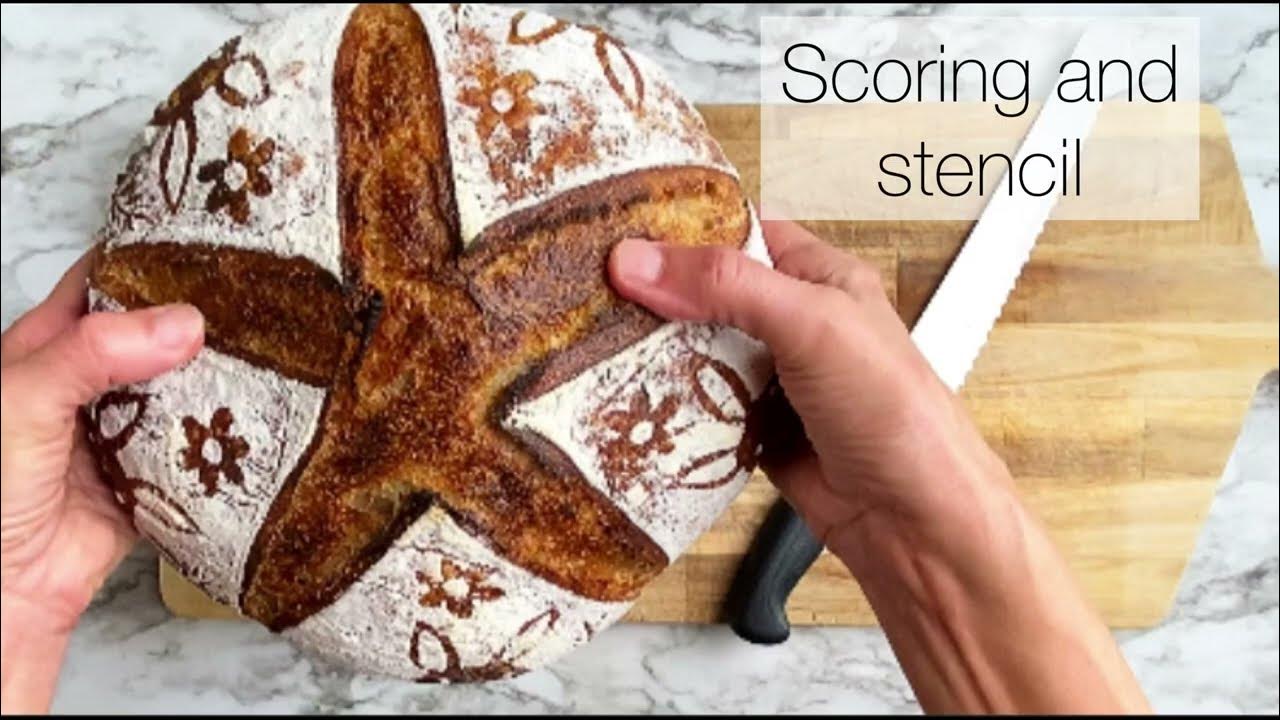 How to score sourdough: Easter Stencil 
