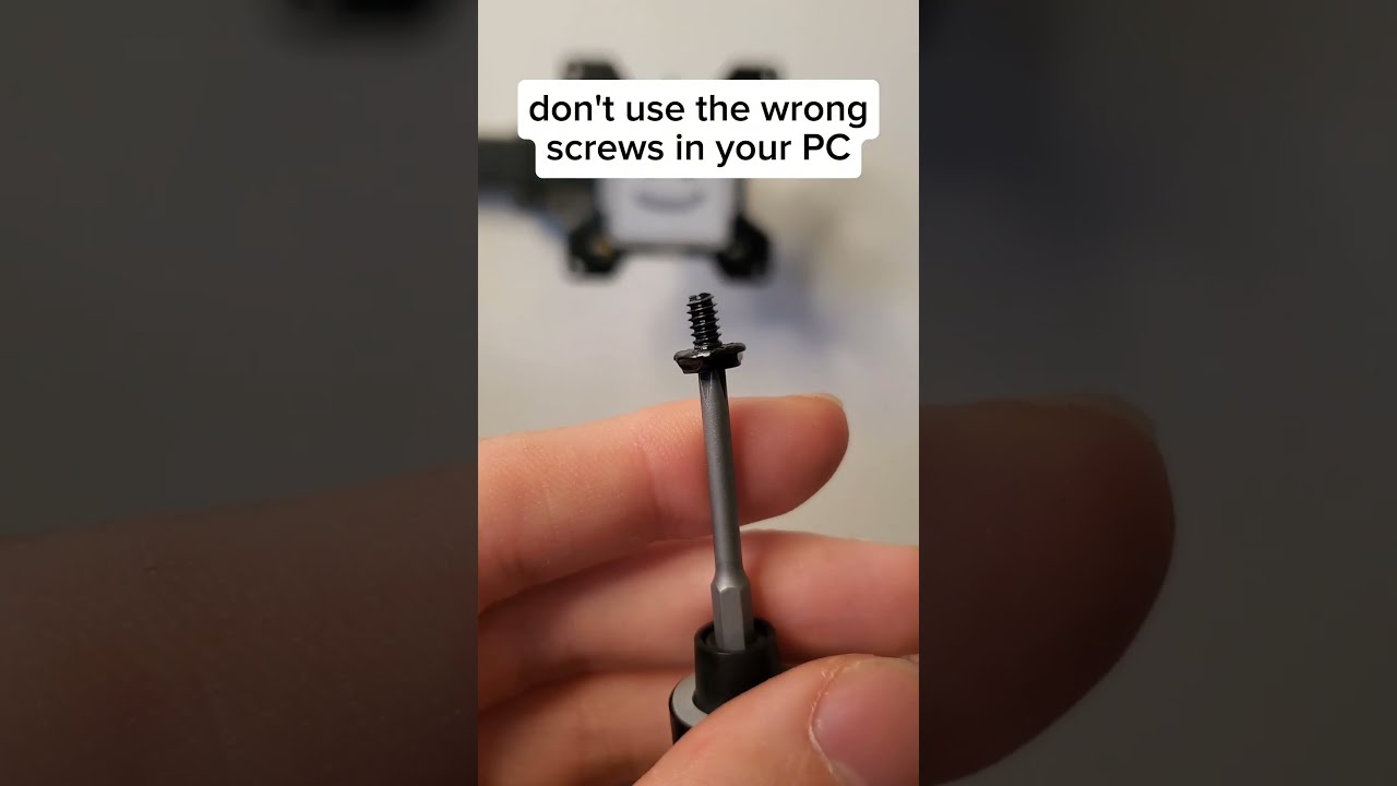 Are You Using The Correct Screws In Your PC 