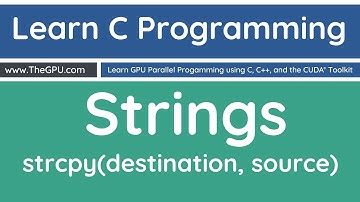 Learn C Programming - Copy Strings with strcpy
