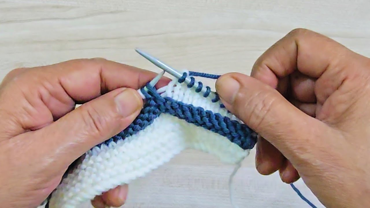 Two colour knitting design | sweater design for baby