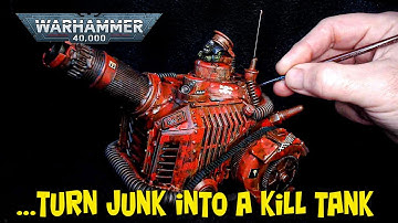 Scratch Building a Warhammer 40k Ork Kill Tank Poorhammer