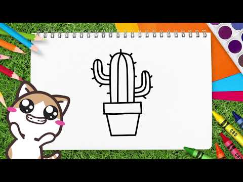Video: Cara Menggambar Kaktus Dengan Pensil