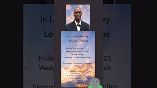 Leopold Thomas | Funeral Announcement #ObituariesSVG #Obituaries #SVG #StVincent