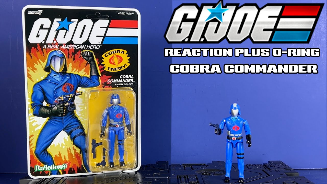 Figurine G.I. Joe Cobra Commander – Super7 ReAction – Édition Collector Pour Fans Des Années 80