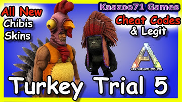 Ark Turkey Trial 5 💥All New Chibis & Skins Cheat Codes & Legit