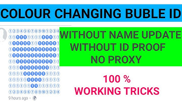 HOW TO MAKE COLOUR CHANGE BUBBLE FACEBOOK ACCOUNT WITHOUT NAME UPDATE / WITHOUT PROXY NEW TRICKS