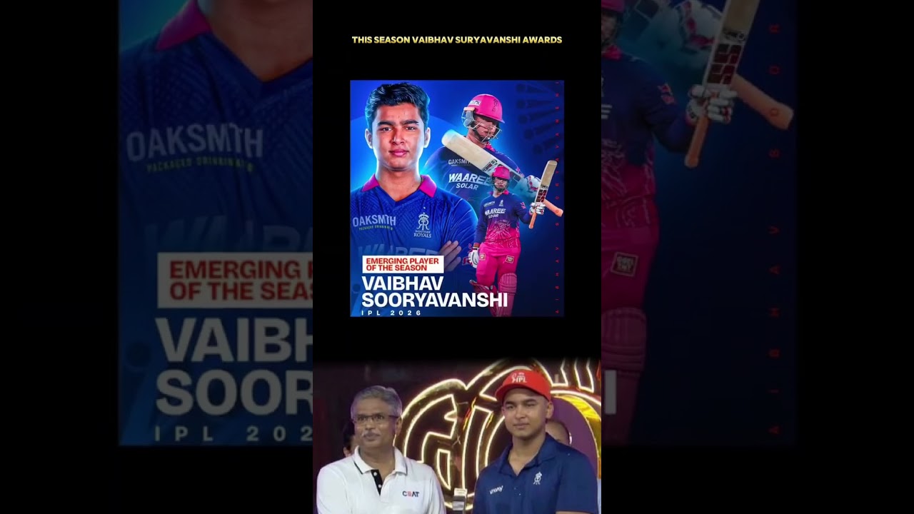 Vaibhav Suryavanshi’s Award-Filled IPL 2026 Season
