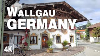 Small Bavarian Village Walking Tour, Wallgau GERMANY • Real Time Virtual Ambiance in 4K ASMR