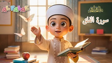 Surah Al-Falaq for Kids | سورة الفلق with Cute Animation | Learn & Repeat with Taimoor