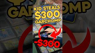 KID STEALS $300 CARD 😱 #pokemontcg #vendorpov #cardshow