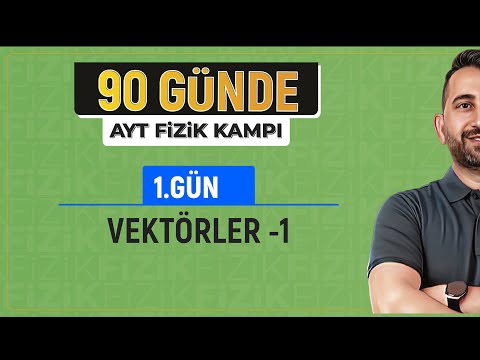 90 Günde AYT Fizik Kampı | 1.Gün 1.Video | Vektörler -1 | 2024 | #vipfizik