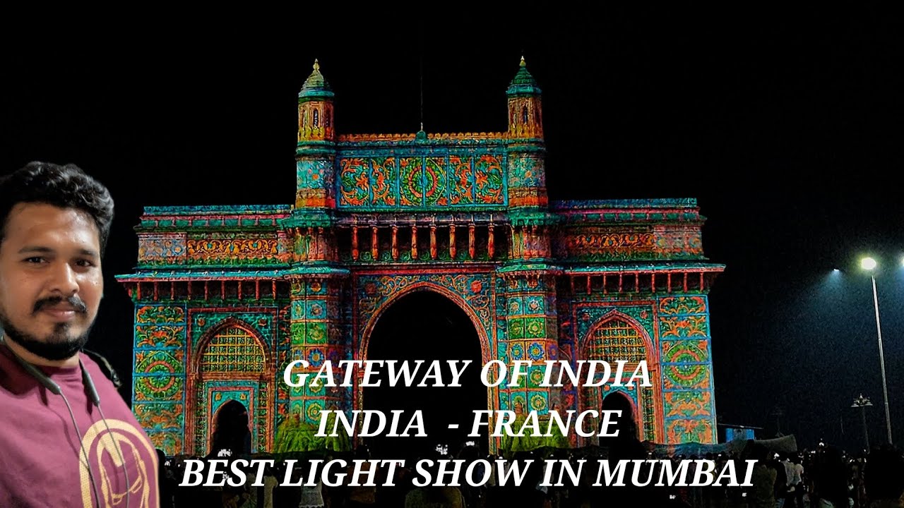 Лучшее световое шоу в Мумбаи - Ворота Индии - Франция - Индия