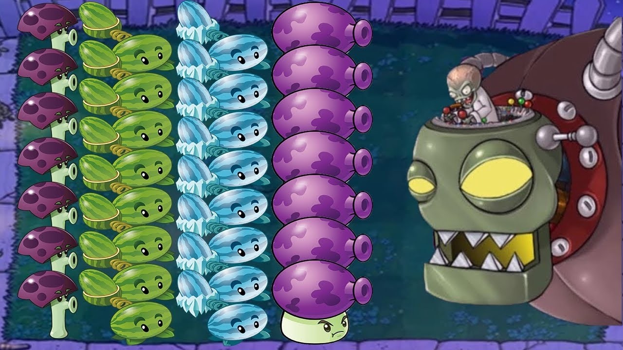 99 Fume Shroom vs Team Melon vs Giga Gargantuar vs Dr. Zomboss | Plants ...