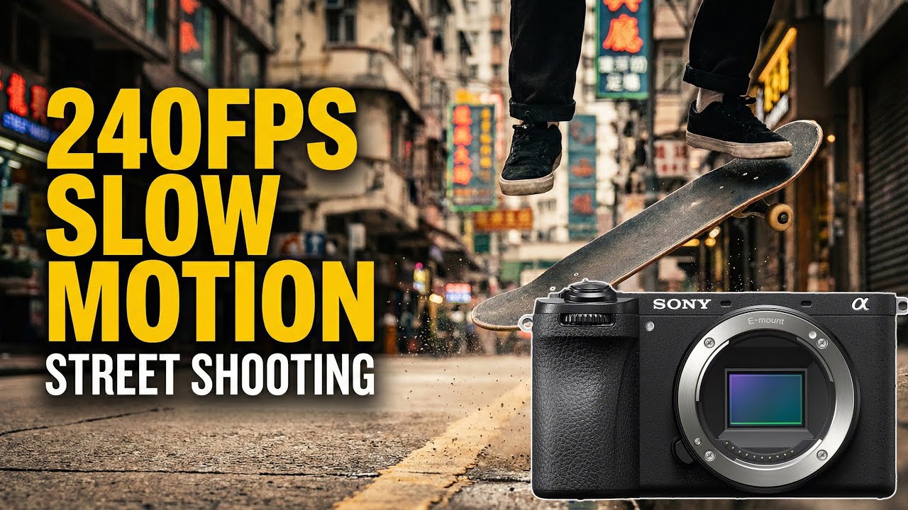 240fps slow motion street shooting with the Sony A6700