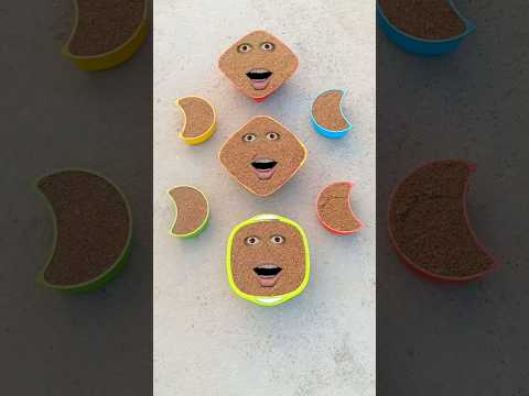 Funny Awesome Bowl Cake Making Process ASMR Sand Amazing Kinetic Video Shortsfeed Viral Funny 