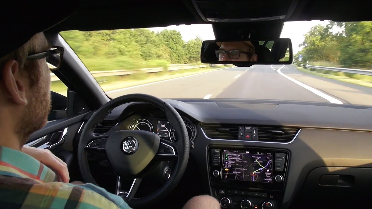 2015 Skoda Octavia Iii Rs Lane Assistant Adaptive Cruise Assistant Youtube