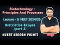 Biotechnology principles and processes class 12 chapter 11 | L5 | NEET 2024 | NEET 2025 | CBSE 12th