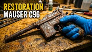 100 Year Old Mauser C96 Restoration - From Rust Stone to Shiny