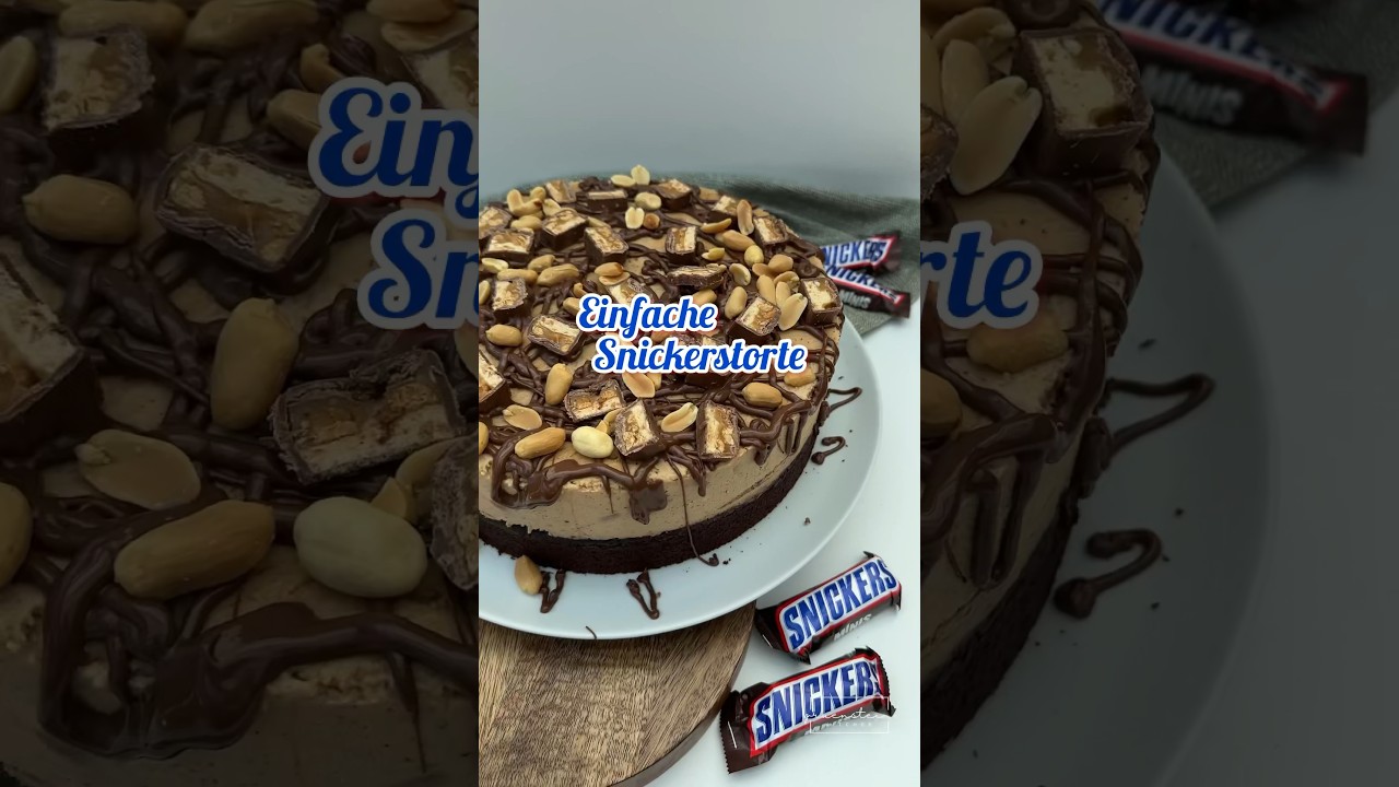 Einfache Snickerstorte die jeder hinbekommt! 