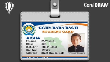 Student Card Design in CorelDRAW
