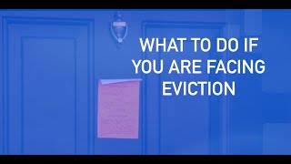 What to do if you are facing eviction