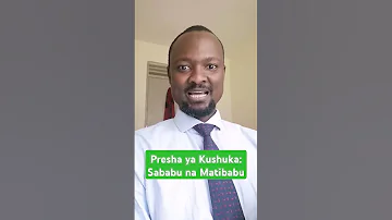 Presha Ya Kushuka Sababu Na Matibabu 