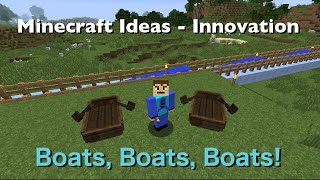 Ultra Fast Travel in Boats - Minecraft 1.9 - Minecraft Ideas Innovation