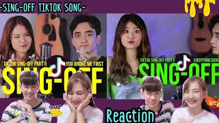 [Reaction​🇹🇭]​ SING-OFF​ TIKTOK SONG​ PART II & V - Reza Darmawangsa | ♥️​ falling​ love to them♥️