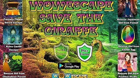 Wow Save the Giraffe Walkthrough [WowEscape]