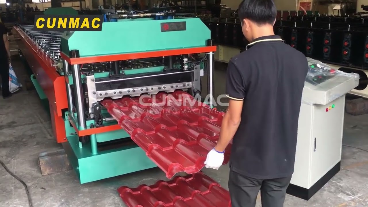 Design machine - Ruby Tile Roofing roll forming machine - CUNMAC Vietnam