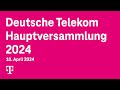 Hauptversammlung deutsche telekom 2024