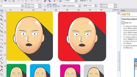 Tutorial : "ONE PUNCH MAN" make simple Long Shadow in CorelDraw