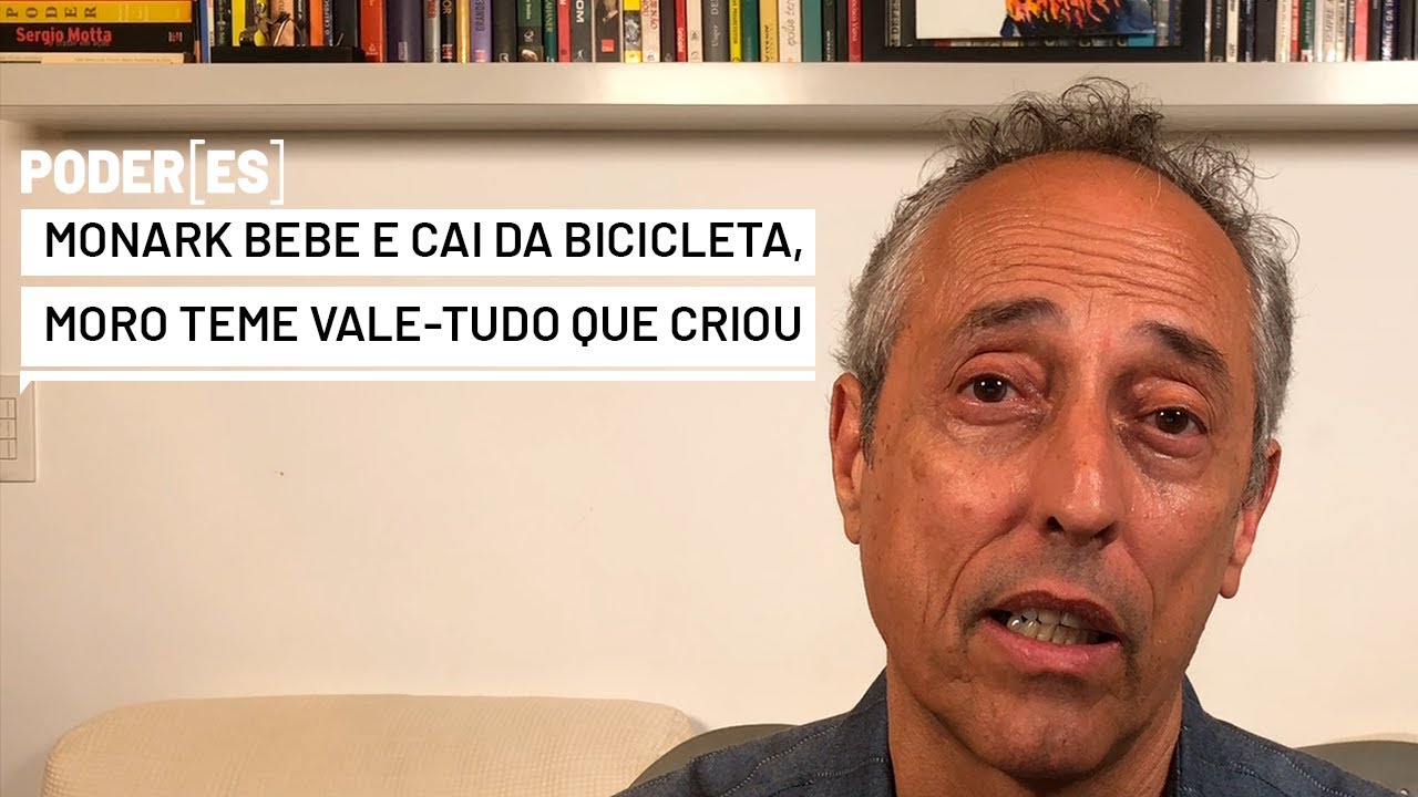 Monark bebe e cai da bicicleta. Moro teme ser engolido pelo Vale-tudo que criou... Até Cristo usaram