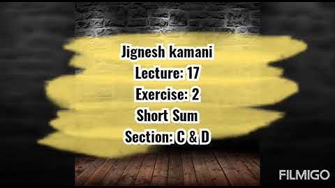 12th commerce||Stat (part:1)||Chapter: 2||lecture:17|| jignesh kamani||