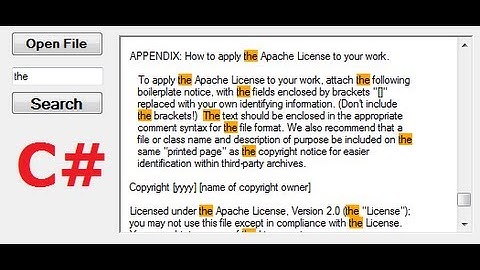 C# Tutorial 26: Search and highlight text in Textbox or richTextBox in C#