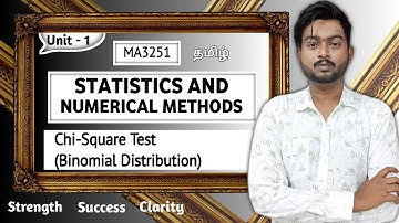 Chi Square Test Binomial Distribution in Tamil MA3251 Statistics and Numerical Methods in Tamil