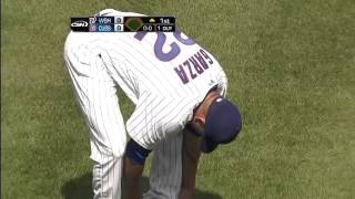 2012/04/07 Garza's nice play