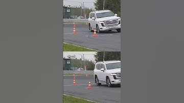 Car Stability test / Moose Test of Land Cruiser 300 #landcruiser